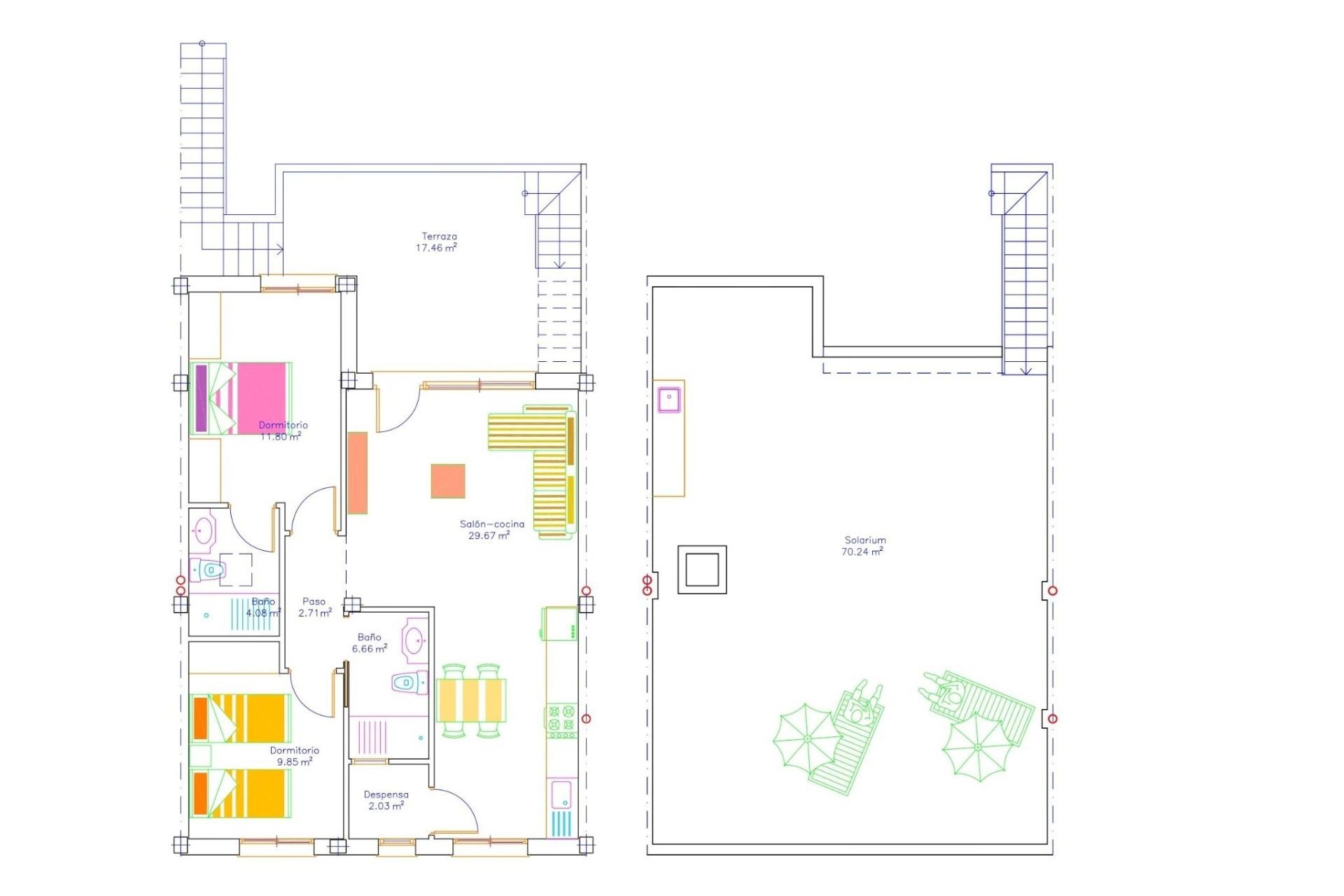 Nouvelle construction - Bungalow - San Javier - pueblo