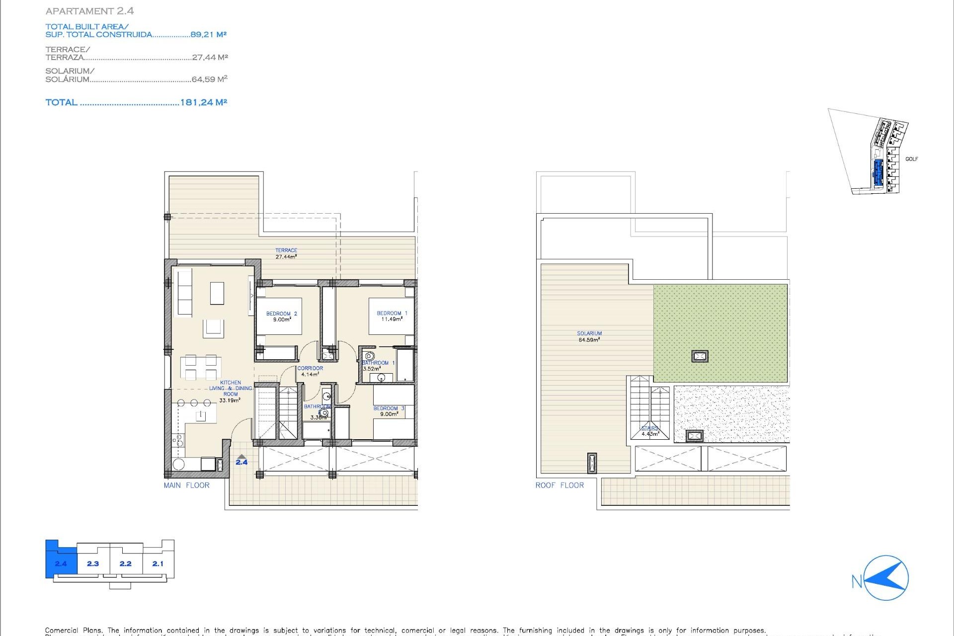 Nouvelle construction - Penthouse - Los Alcázares - Serena Golf