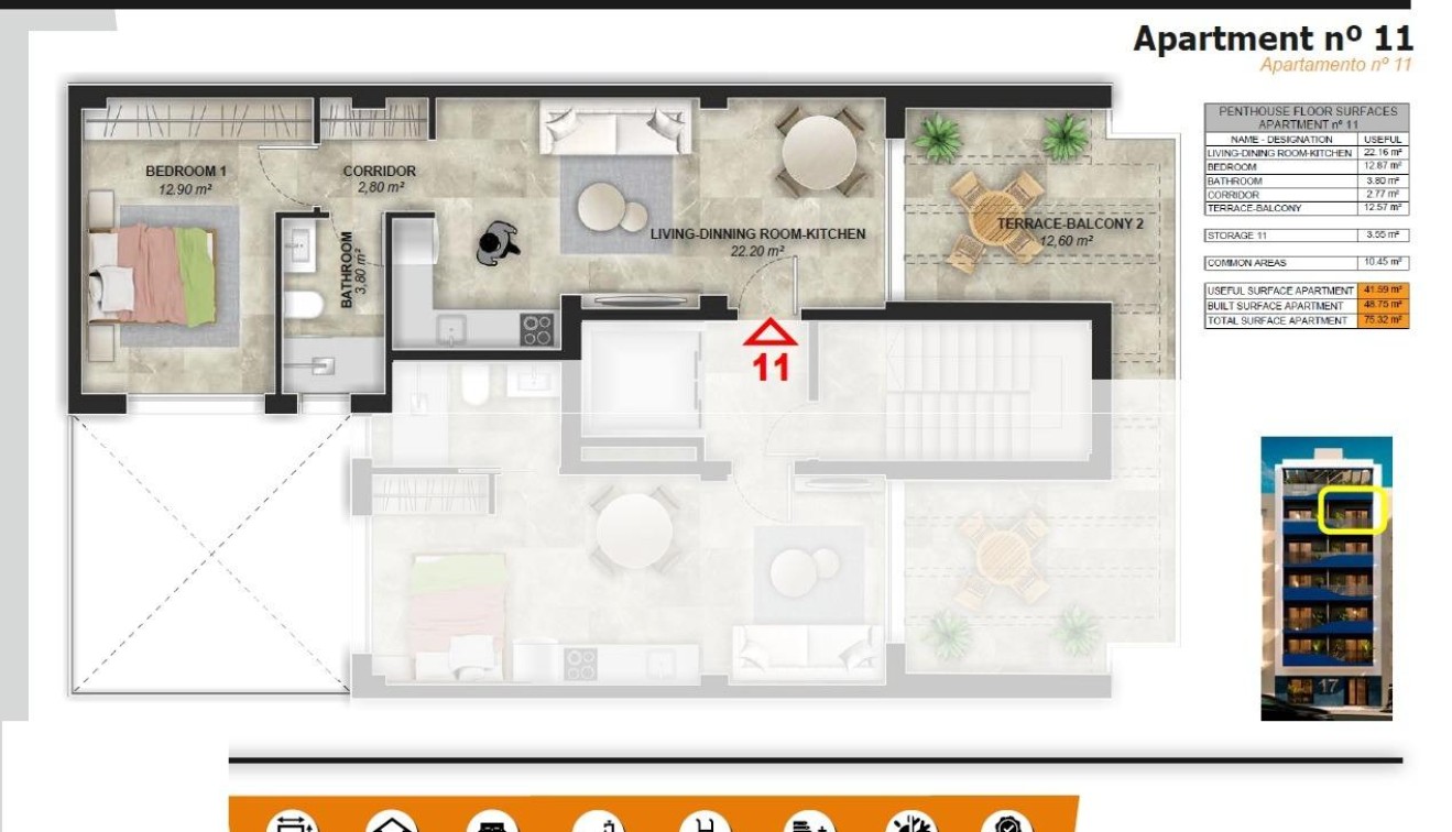 Nouvelle construction - Penthouse - Torrevieja - Playa del Acequión