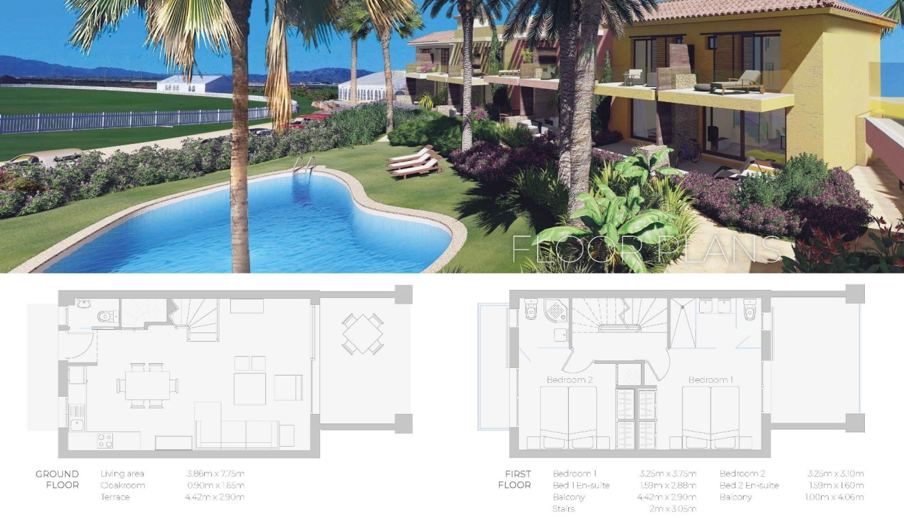 Nouvelle construction - Town House - Cuevas Del Almanzora - Desert Springs Golf Club