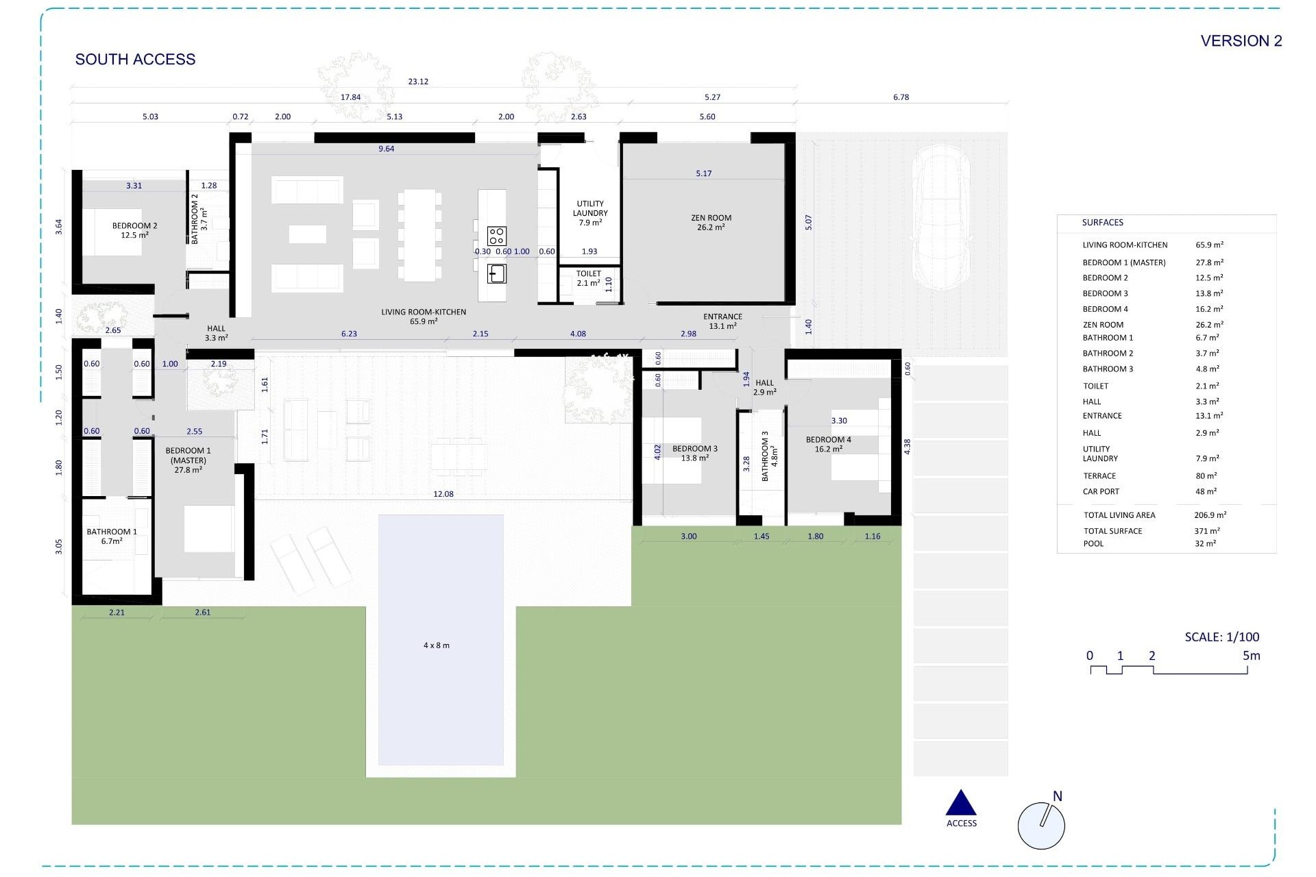 Nouvelle construction - Villa - BAÑOS Y MENDIGO - Altaona Golf