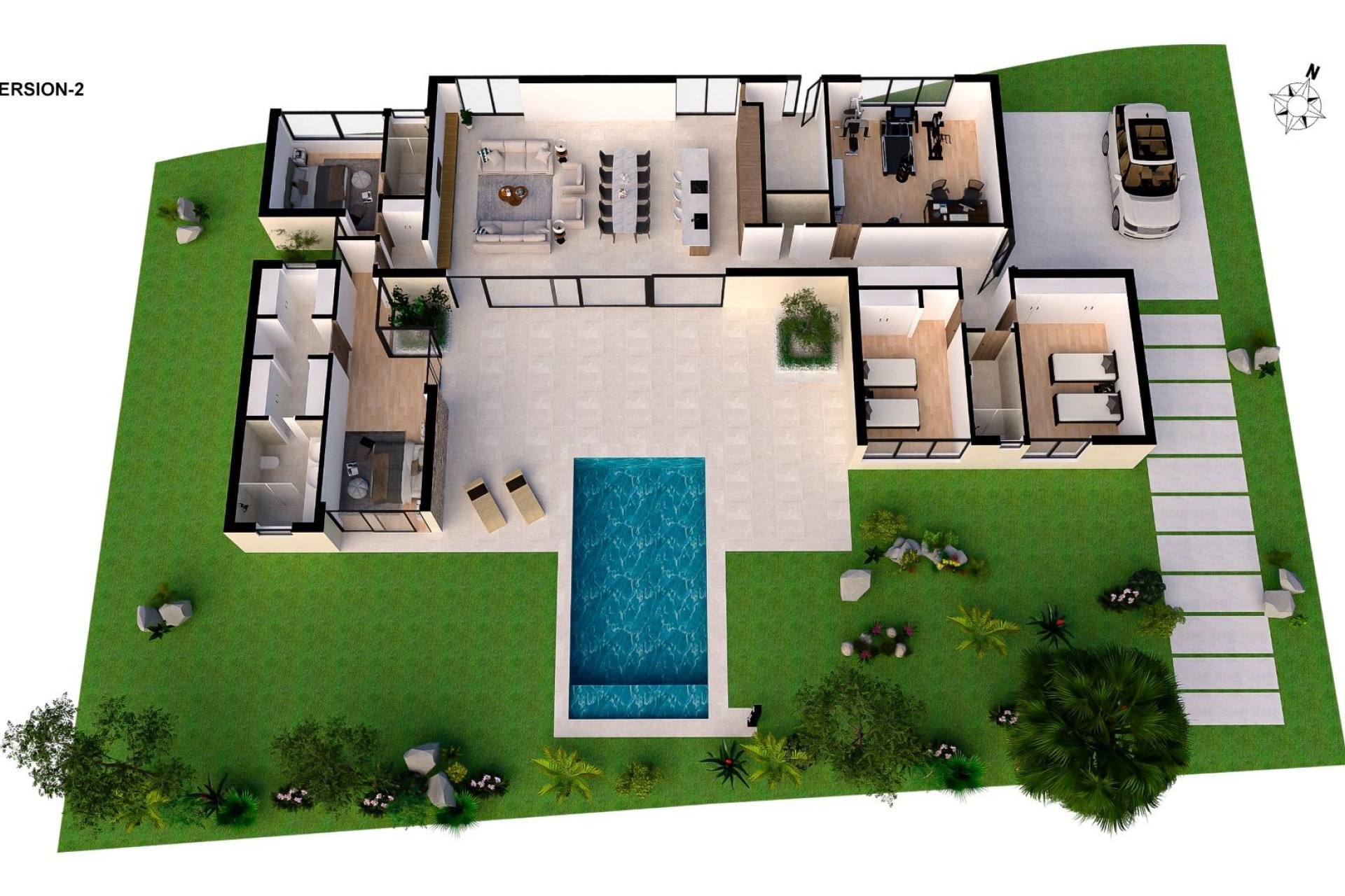 Nouvelle construction - Villa - BAÑOS Y MENDIGO - Altaona Golf