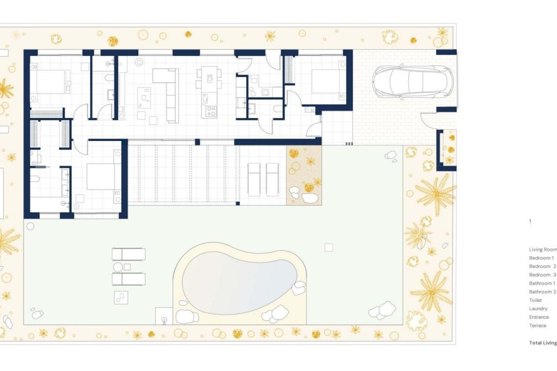 Nouvelle construction - Villa - BAÑOS Y MENDIGO - Altaona Golf