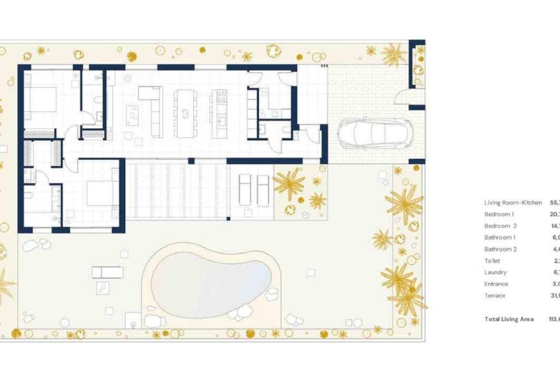 Nouvelle construction - Villa - BAÑOS Y MENDIGO - Altaona Golf