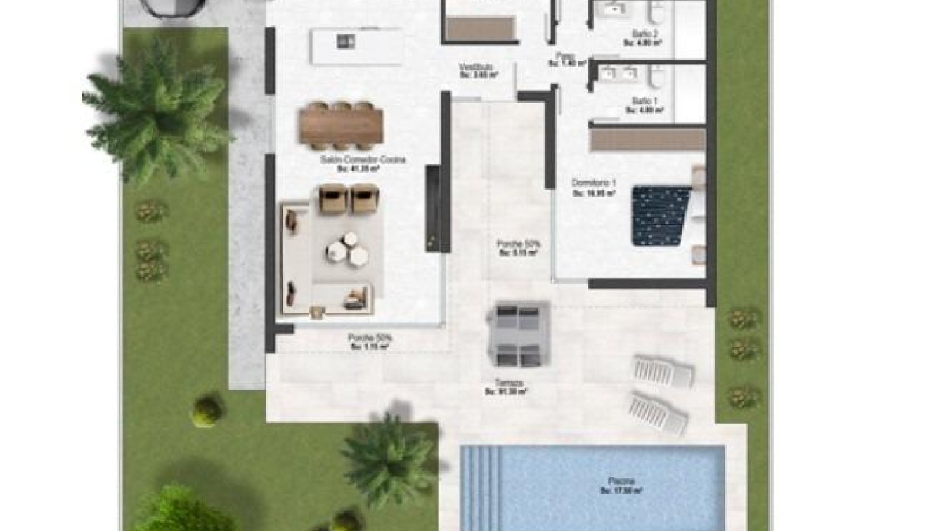 Nouvelle construction - Villa - BAÑOS Y MENDIGO - Altaona Golf