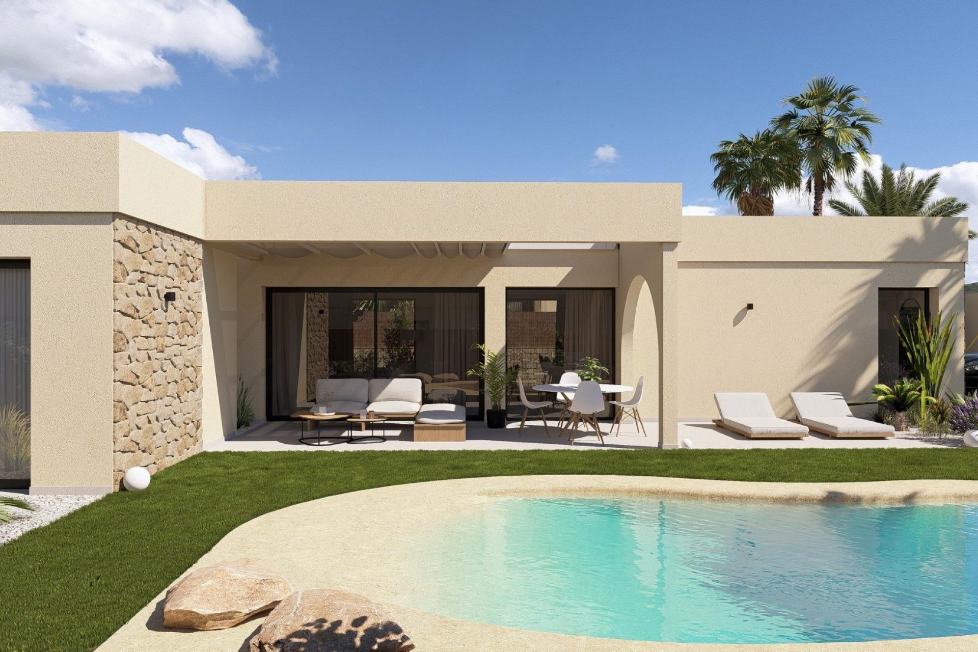 Nouvelle construction - Villa - BAÑOS Y MENDIGO - Altaona Golf