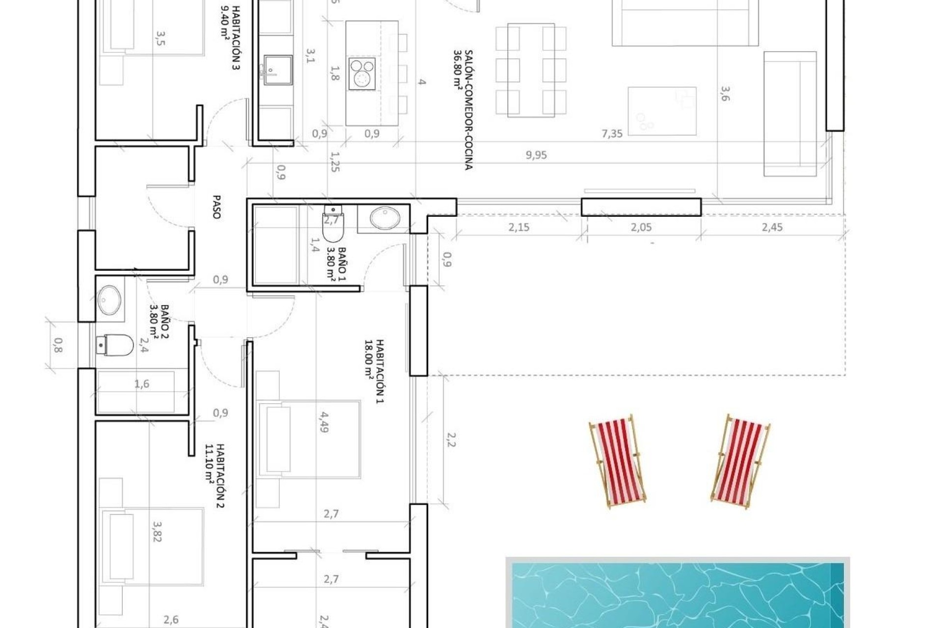 Nouvelle construction - Villa - Hondon de las Nieves - Urbaniz La Montañosa