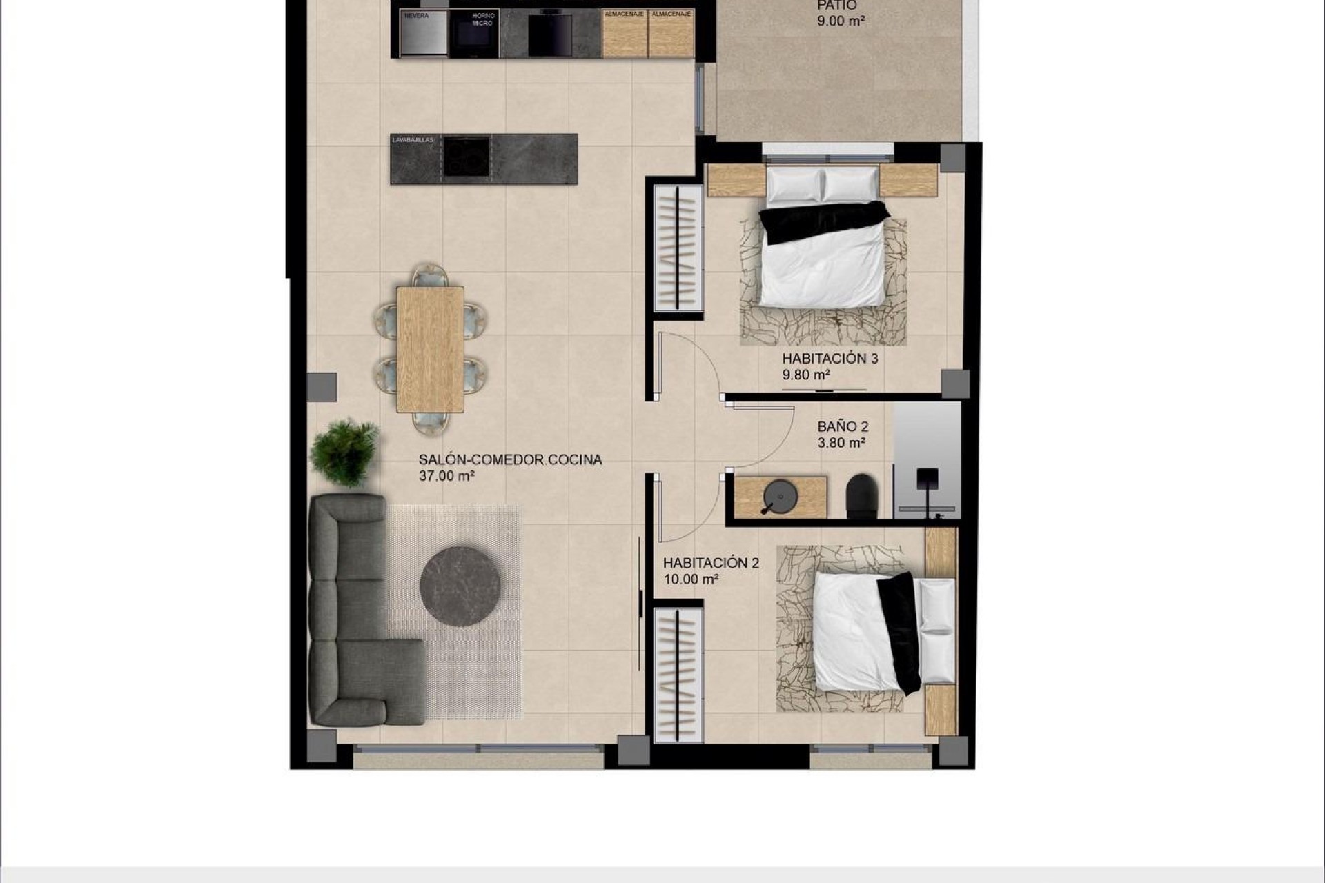 Novostavba - Apartment - Catral - pueblo
