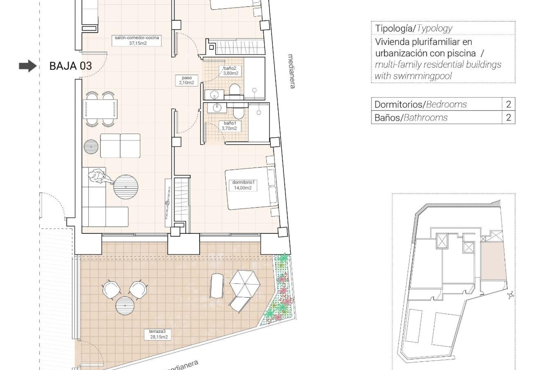Novostavba - Apartment - Hondon de las Nieves - Pueblo