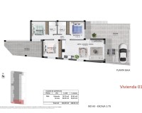 Novostavba - Bungalow - Pilar de La Horadada - pueblo