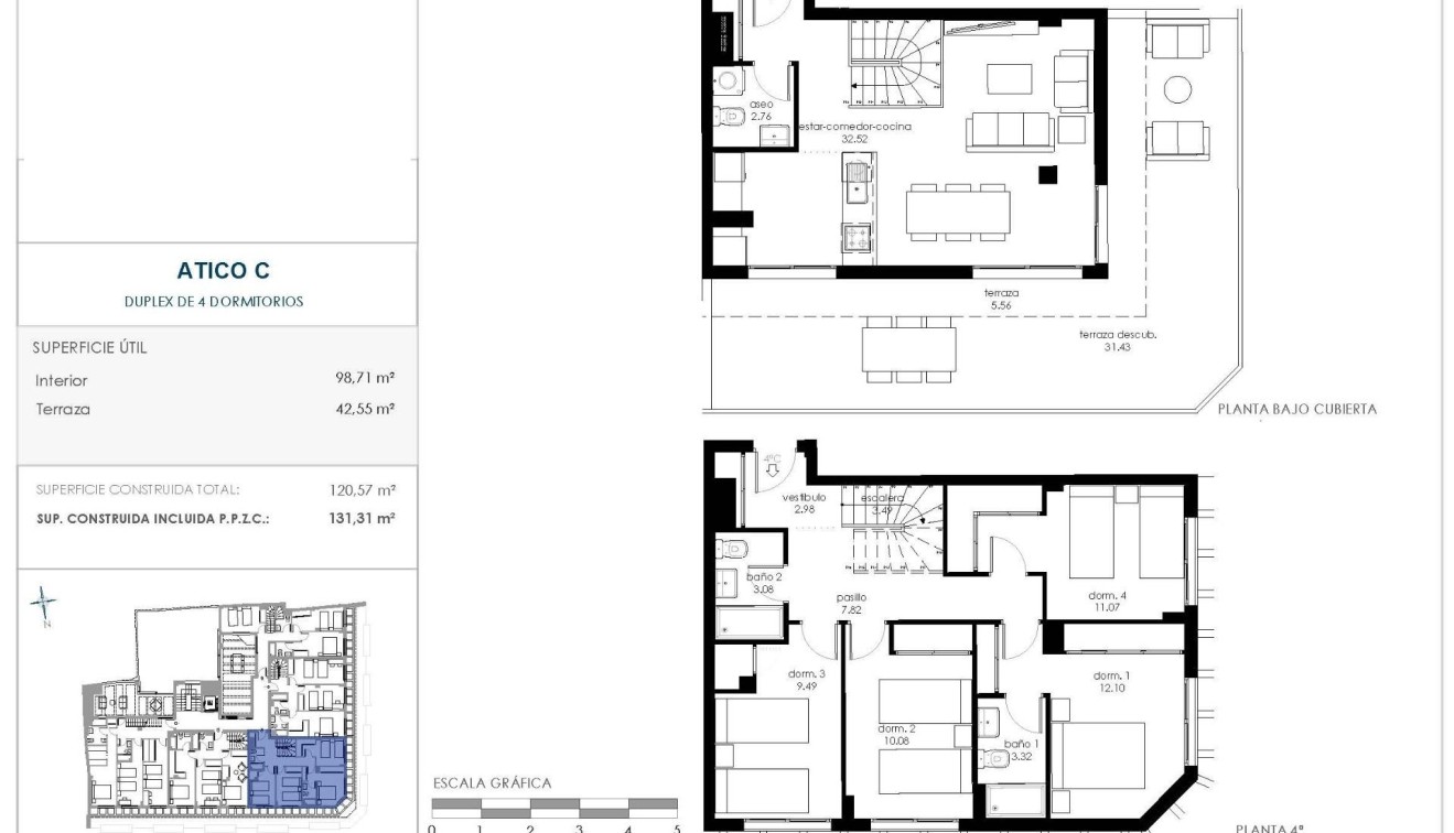 Novostavba - Penthouse - Murcia - Centro