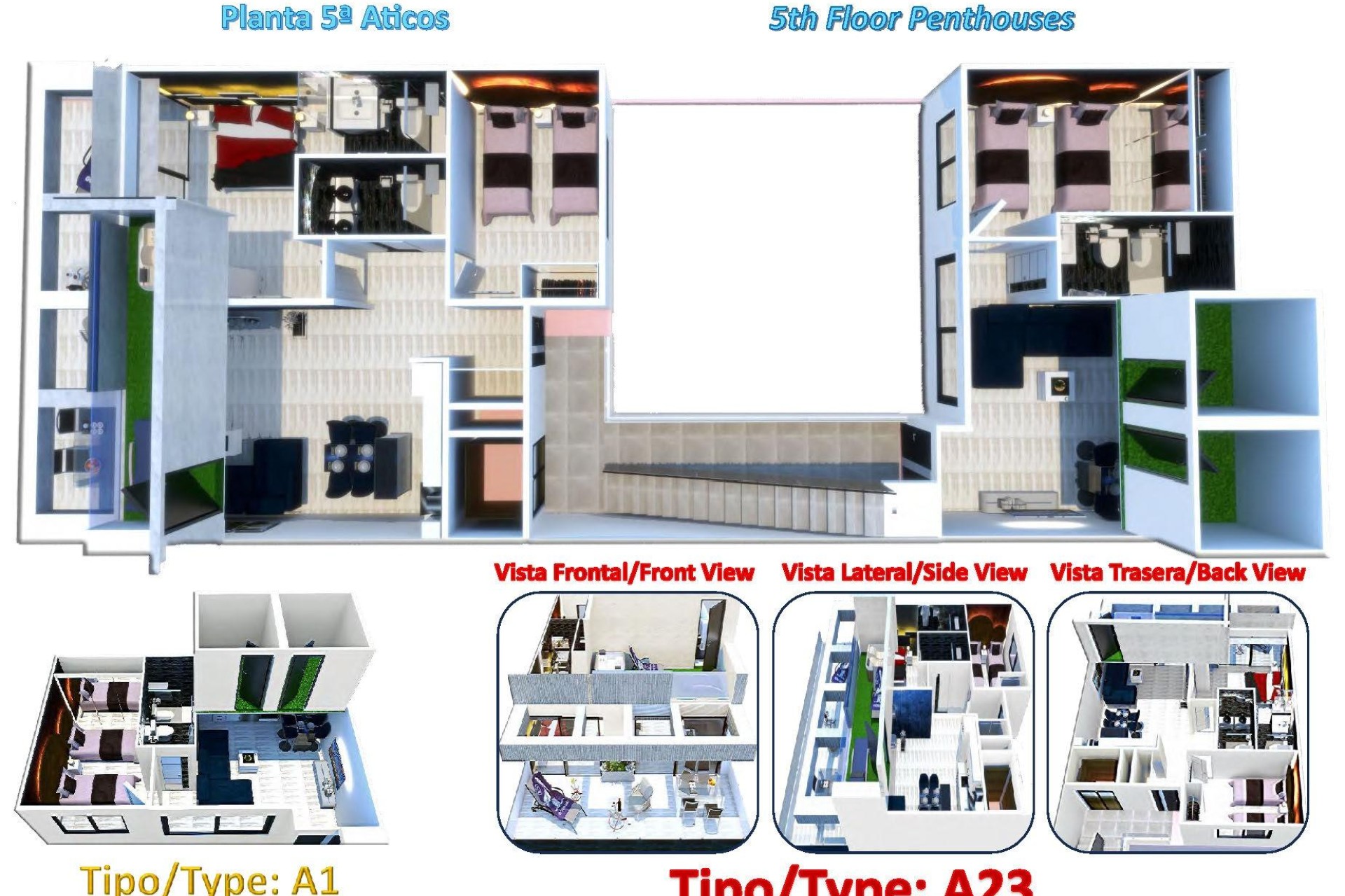 Novostavba - Penthouse - Torrevieja - Centro