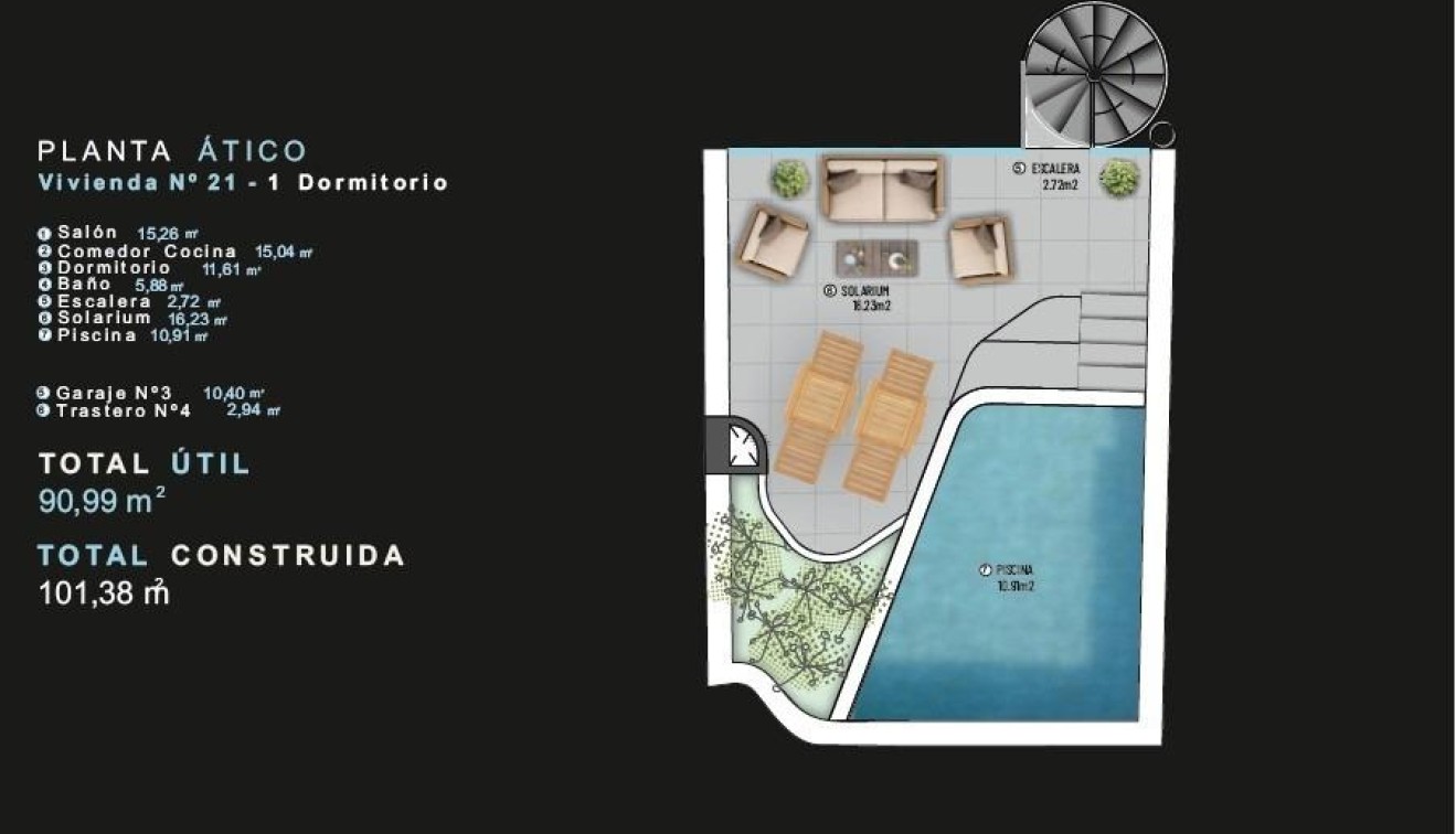 Novostavba - Penthouse - Torrevieja - Centro