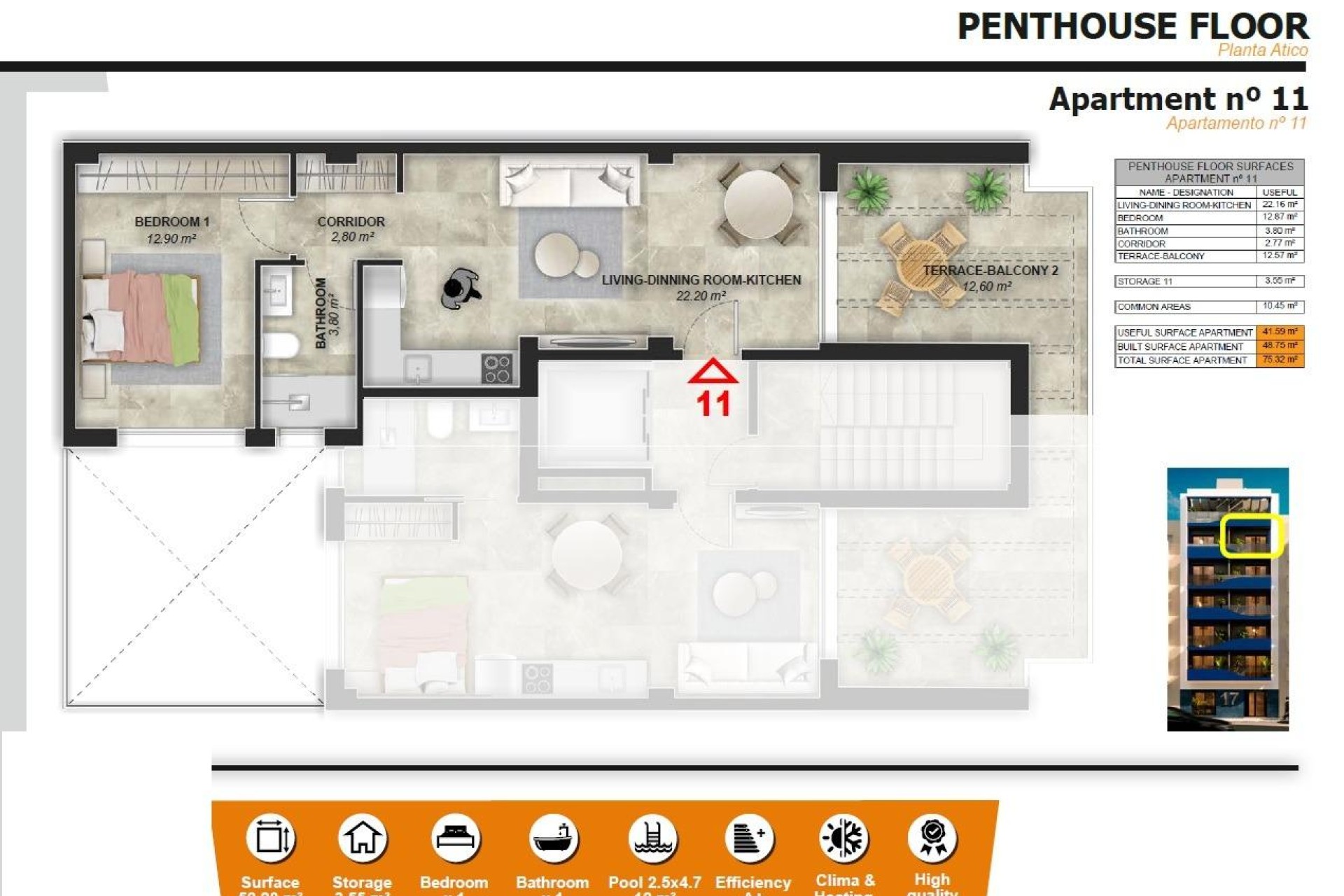 Novostavba - Penthouse - Torrevieja - Playa del Acequión