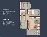 Novostavba - Top Floor Bungalow - San Pedro del Pinatar - Los Pinos