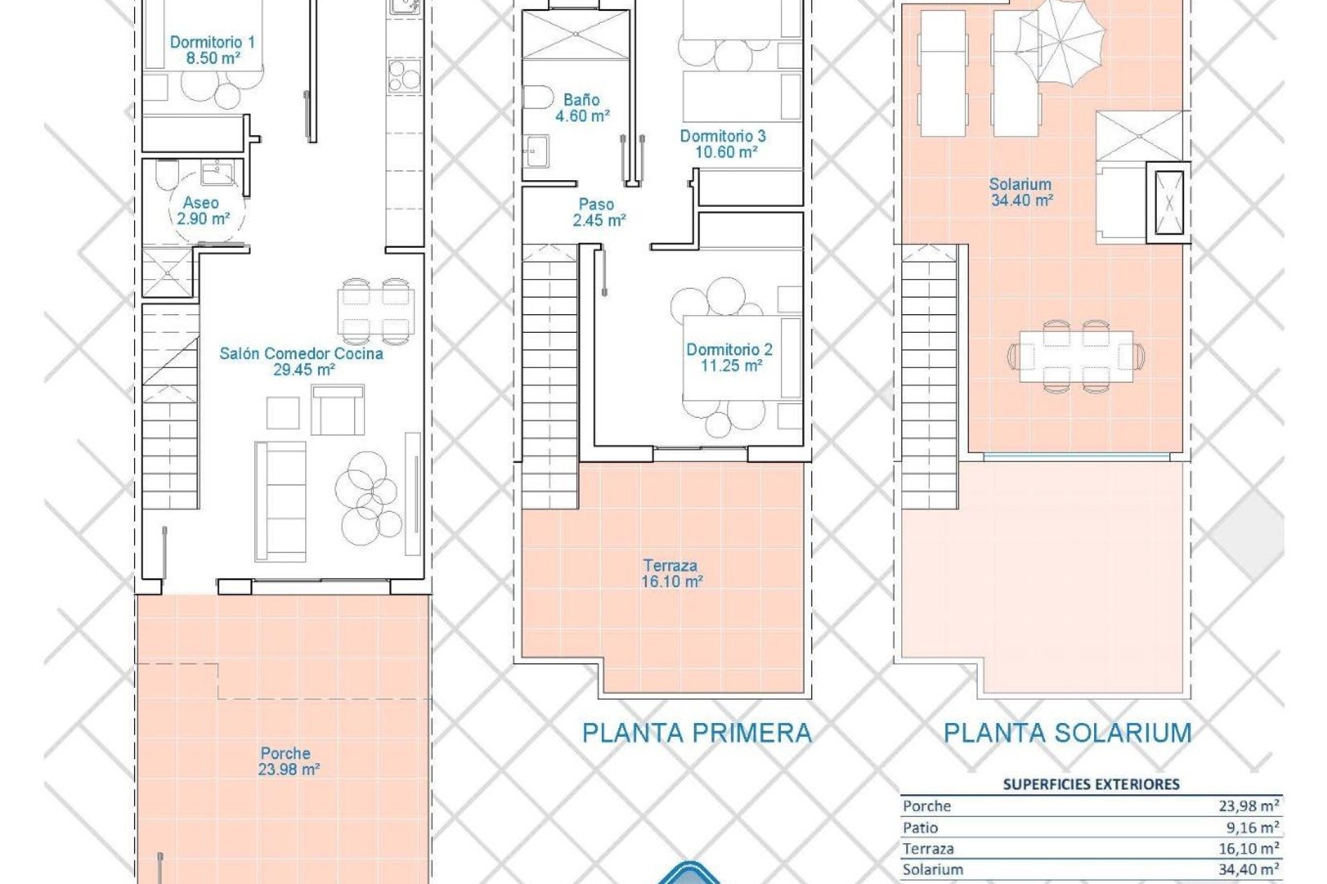 Novostavba - Town House - Pilar de La Horadada - Lo Monte