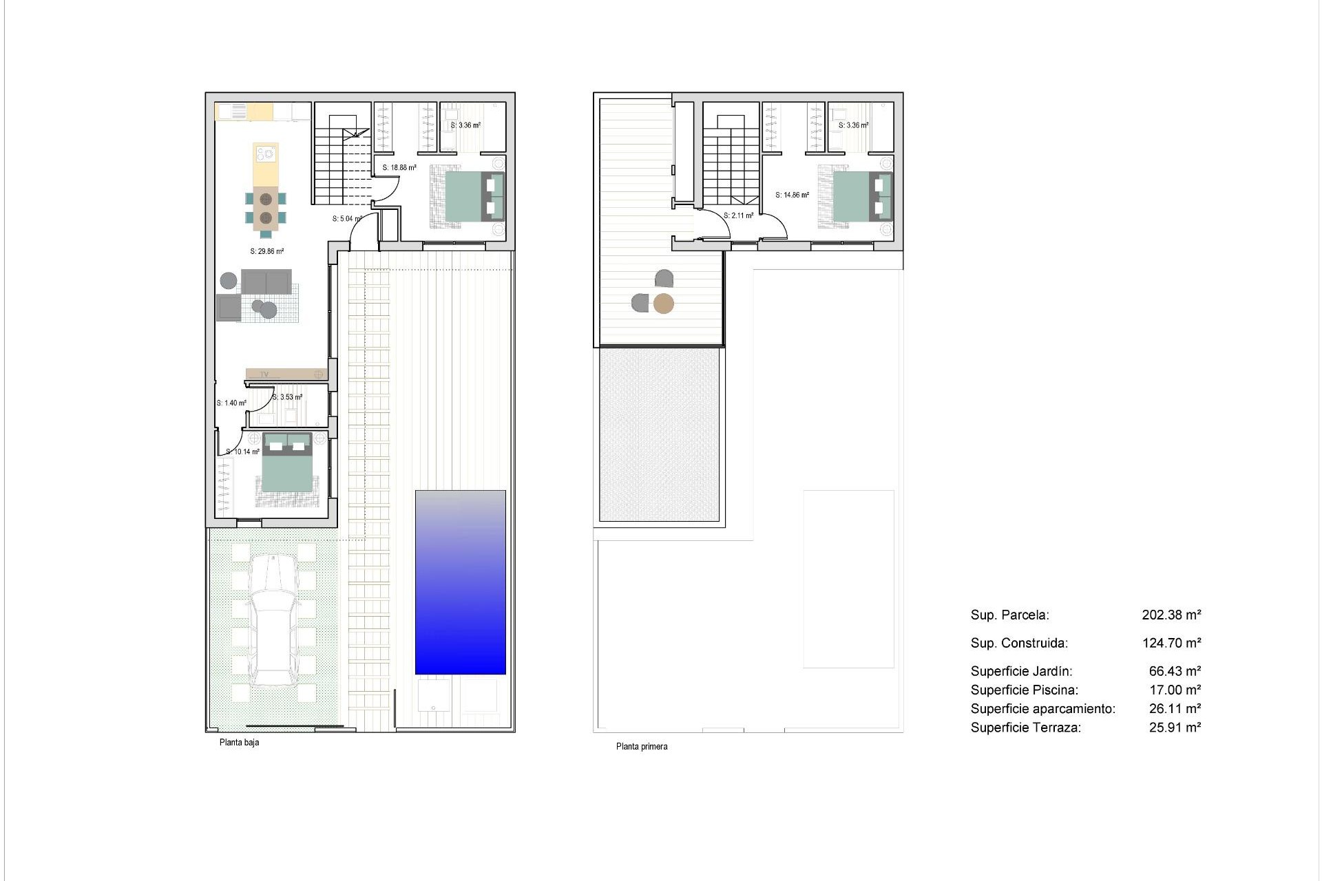 Novostavba - Town House - San Javier - Parque del doce