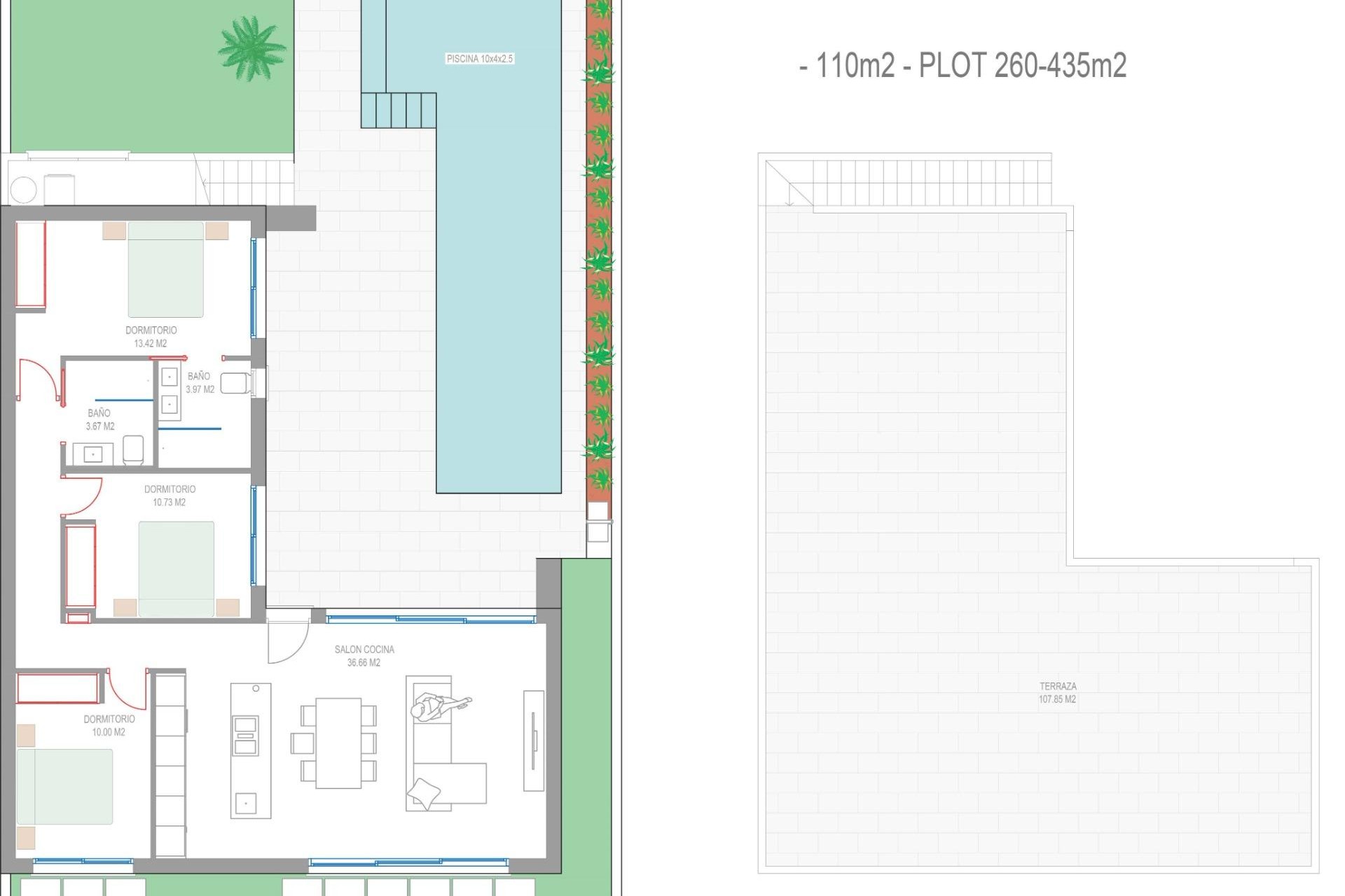 Novostavba - Villa - San Javier - Parque del doce