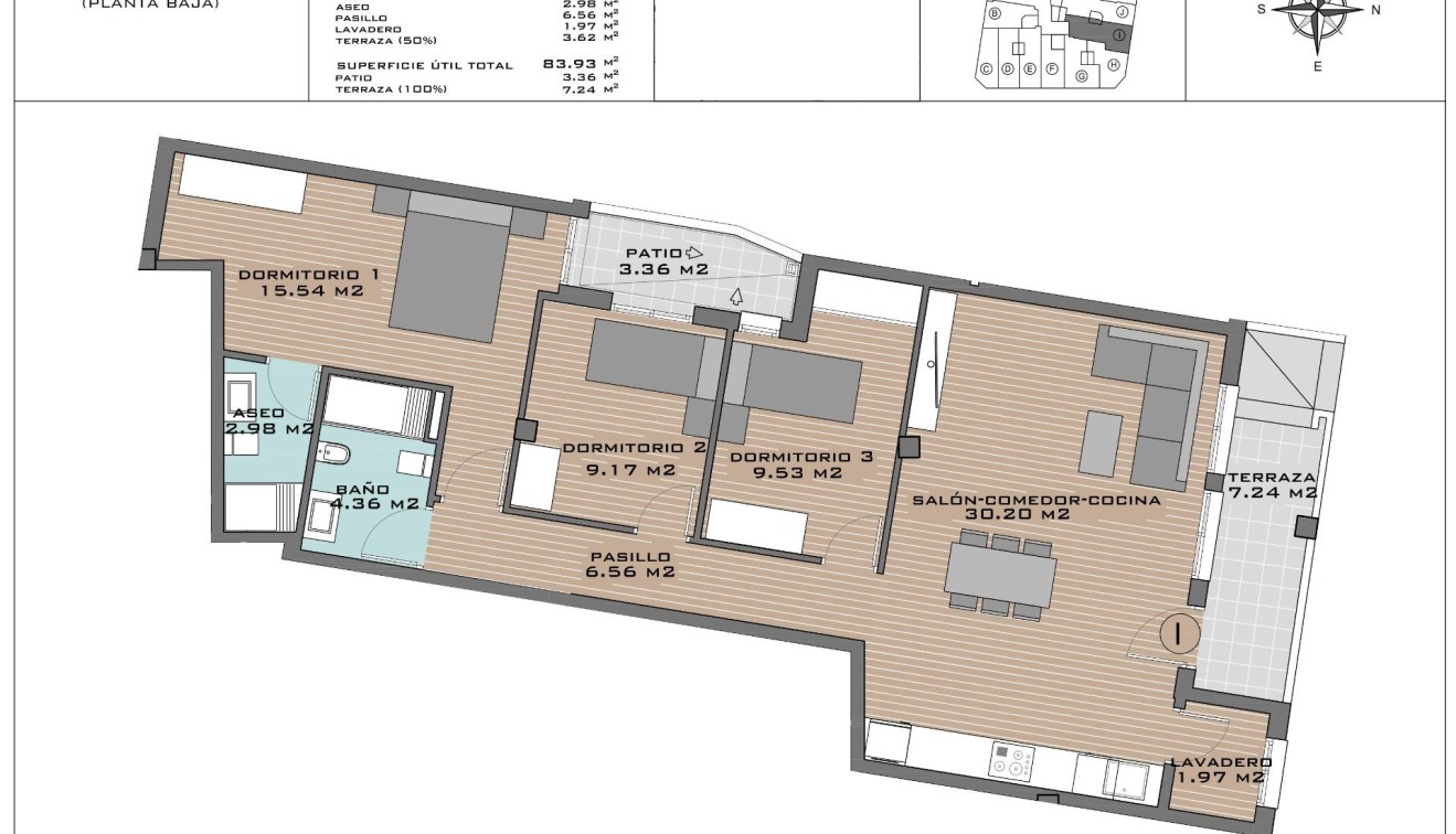 Nowo zbudowane - Apartament - Algorfa - Pueblo