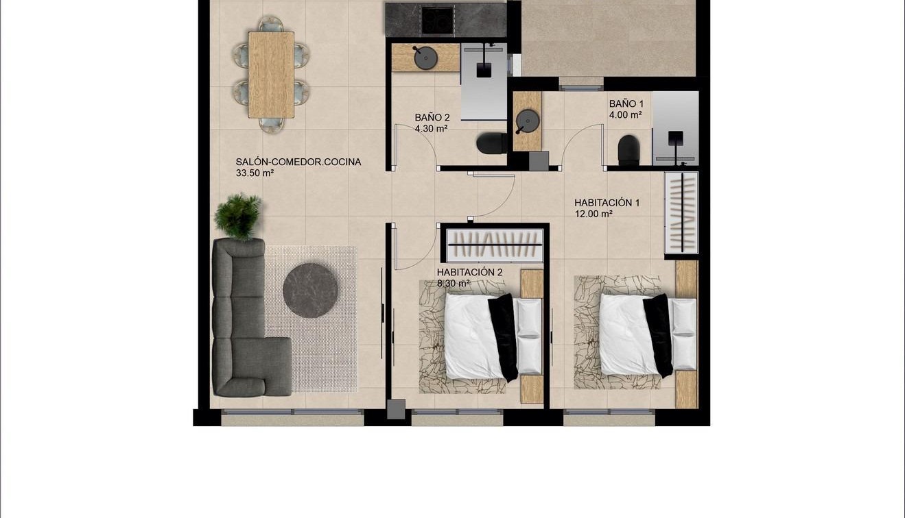 Nowo zbudowane - Apartament - Catral - pueblo