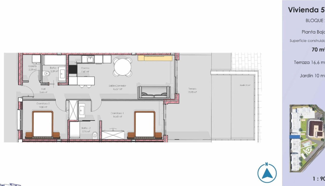 Nowo zbudowane - Apartament - Guardamar del Segura - El Raso