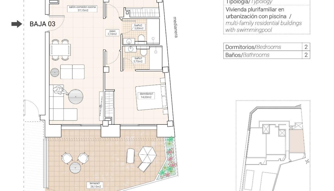 Nowo zbudowane - Apartament - Hondon de las Nieves - Pueblo