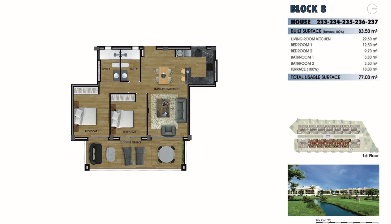 Nowo zbudowane - Apartament - Los Alcázares - La Serena Golf