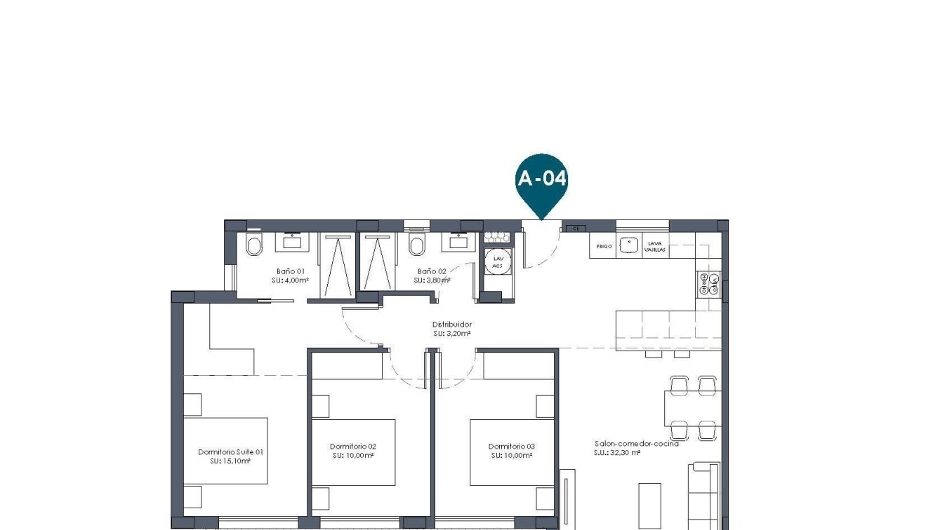 Nowo zbudowane - Apartament - Los Alcázares - Serena Golf