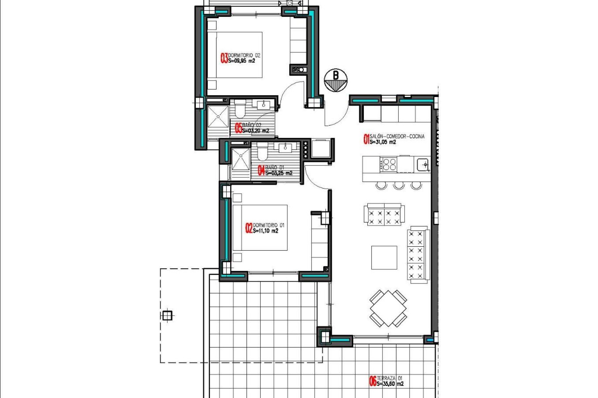 Nowo zbudowane - Apartament - Torrevieja - Aguas Nuevas