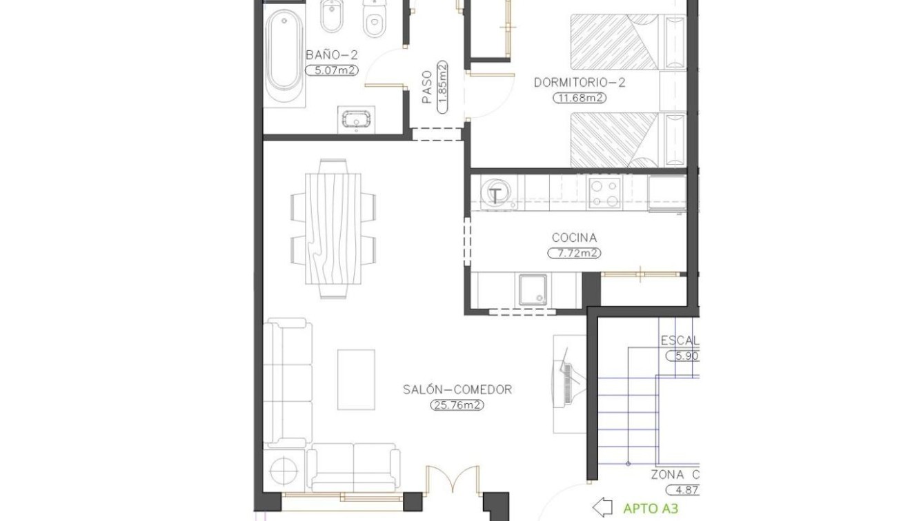 Nowo zbudowane - Penthouse - Cuevas Del Almanzora - Herrerias