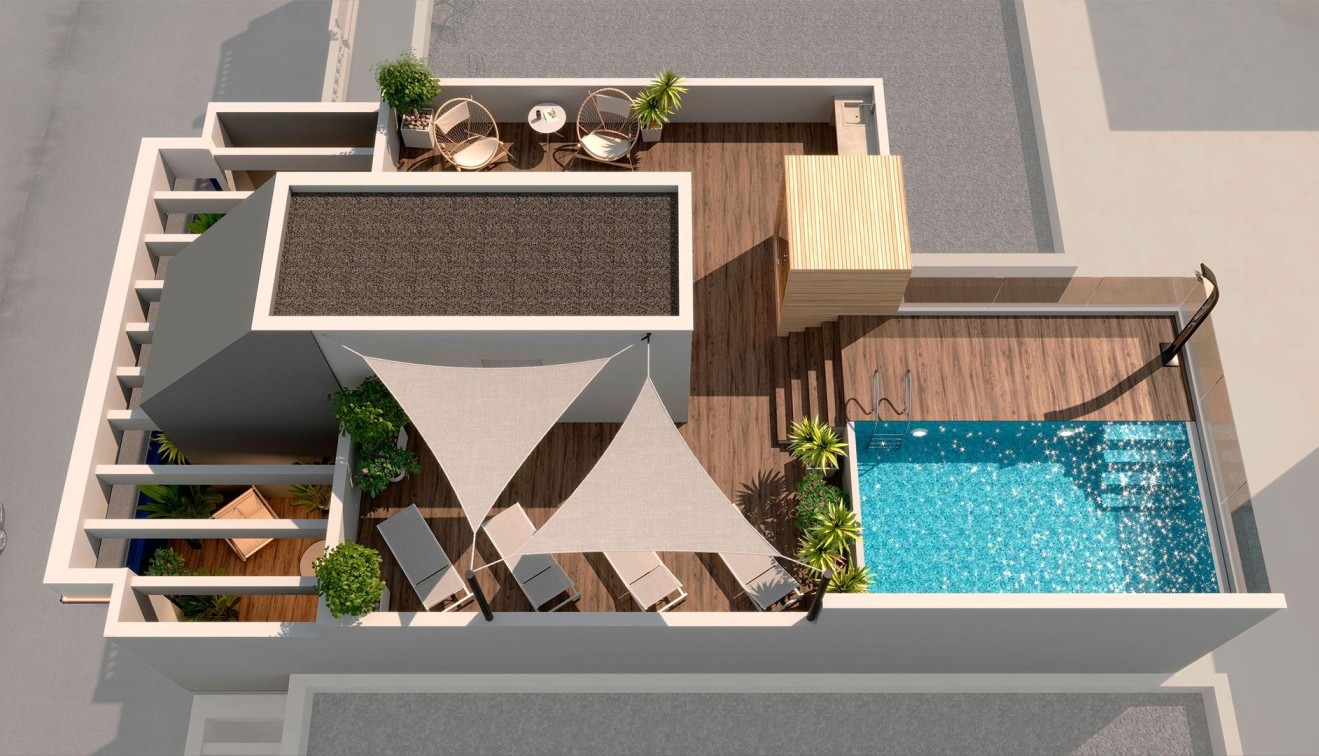 Nowo zbudowane - Penthouse - Torrevieja - Playa del Acequión