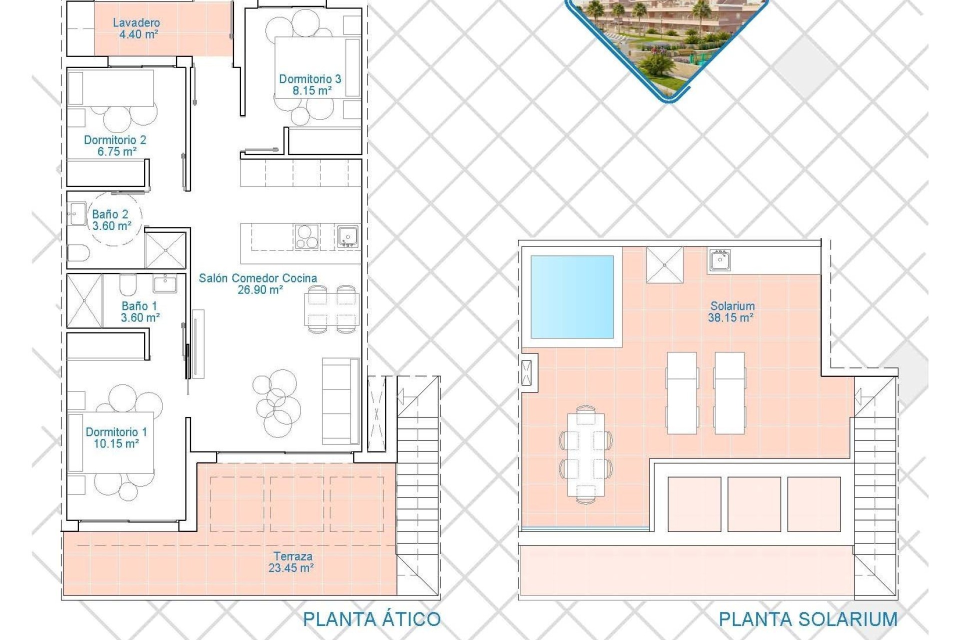 Nueva construcción  - Ático - Pilar de La Horadada - Lo Monte