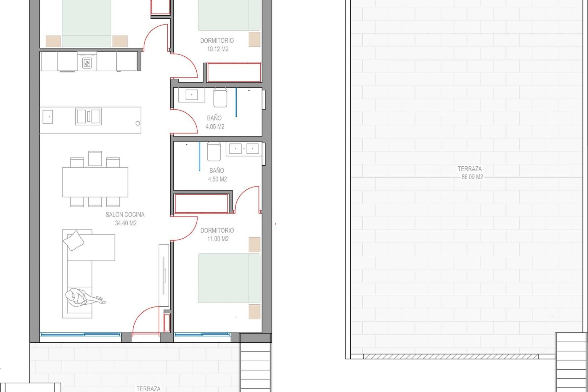 Nueva construcción  - Bungalow - Pilar de La Horadada - Parque del Mediterraneo