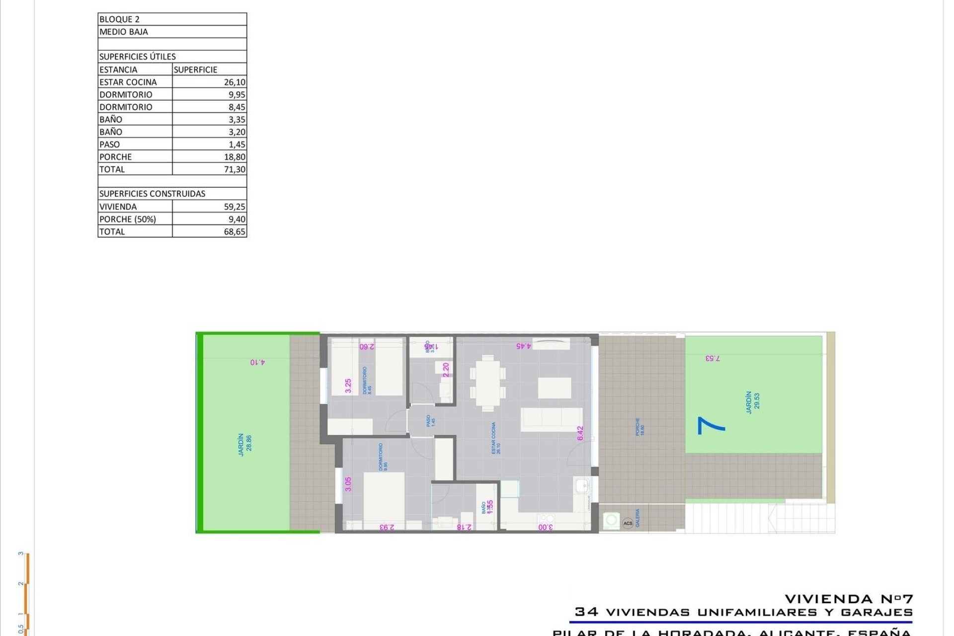Nueva construcción  - Bungalow - Pilar de La Horadada - pueblo