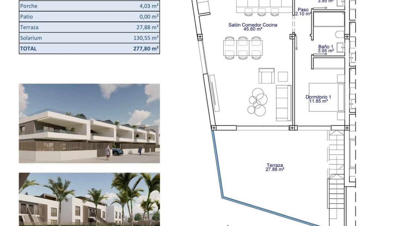 Nueva construcción  - Bungalow - Pilar de La Horadada - pueblo