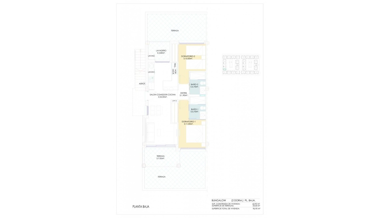 Nueva construcción  - Bungalow - Torrevieja - Los Balcones