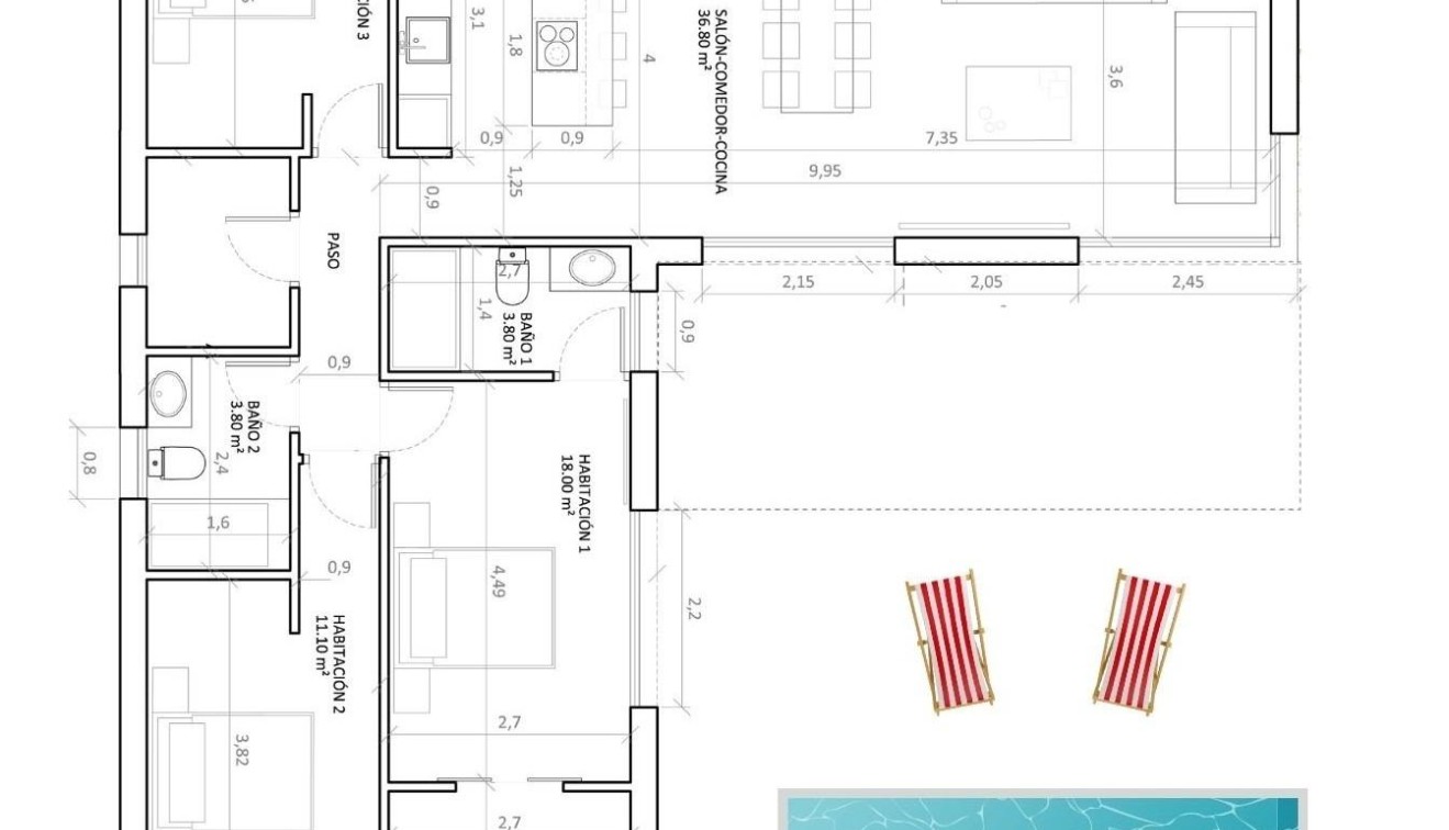 Nueva construcción  - Chalet - Hondon de las Nieves - Urbaniz La Montañosa
