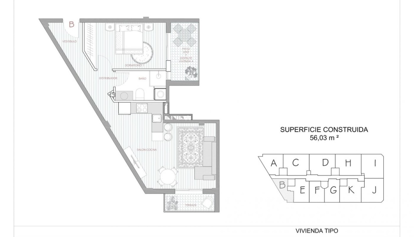 Nueva construcción  - Piso - Alcantarilla - pueblo