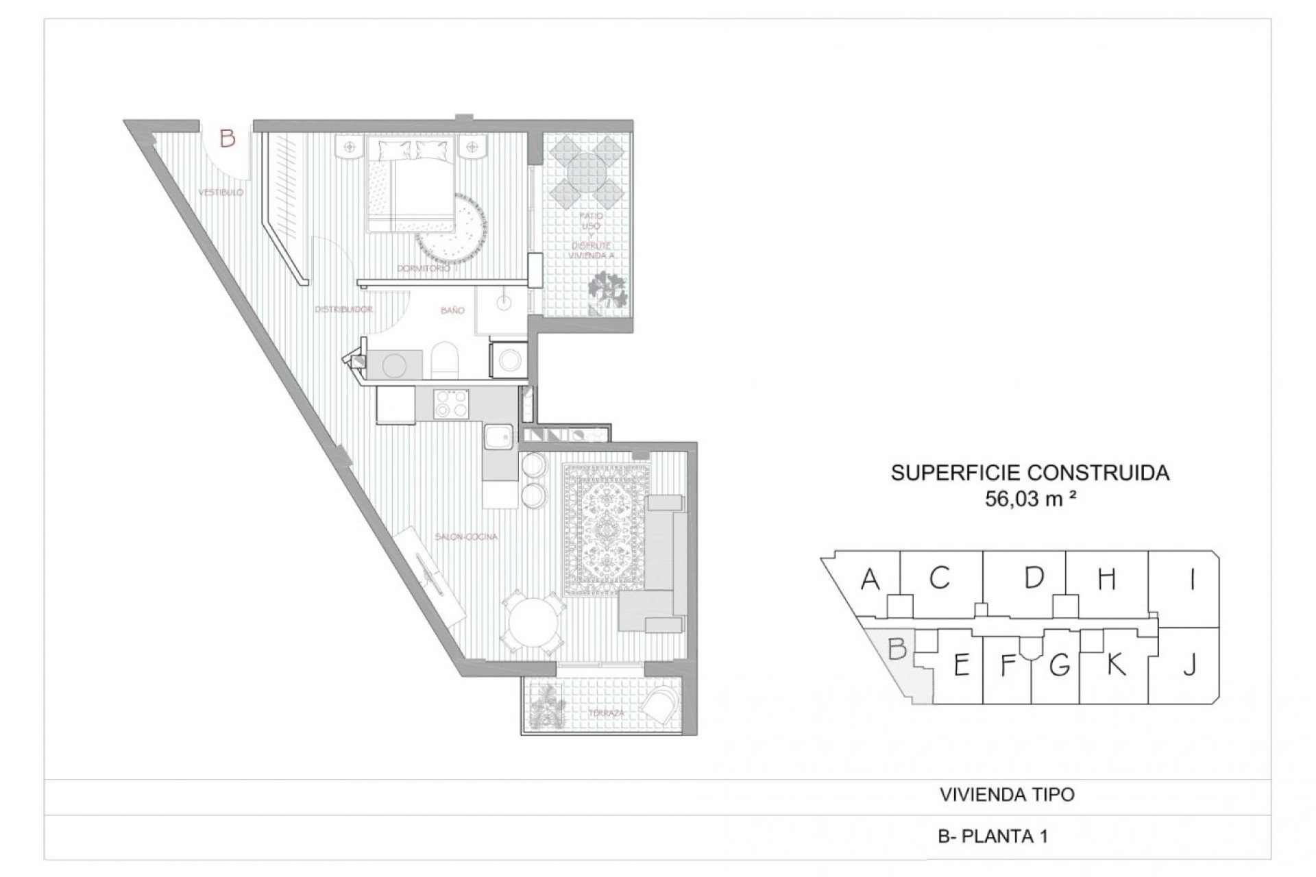 Nueva construcción  - Piso - Alcantarilla - pueblo