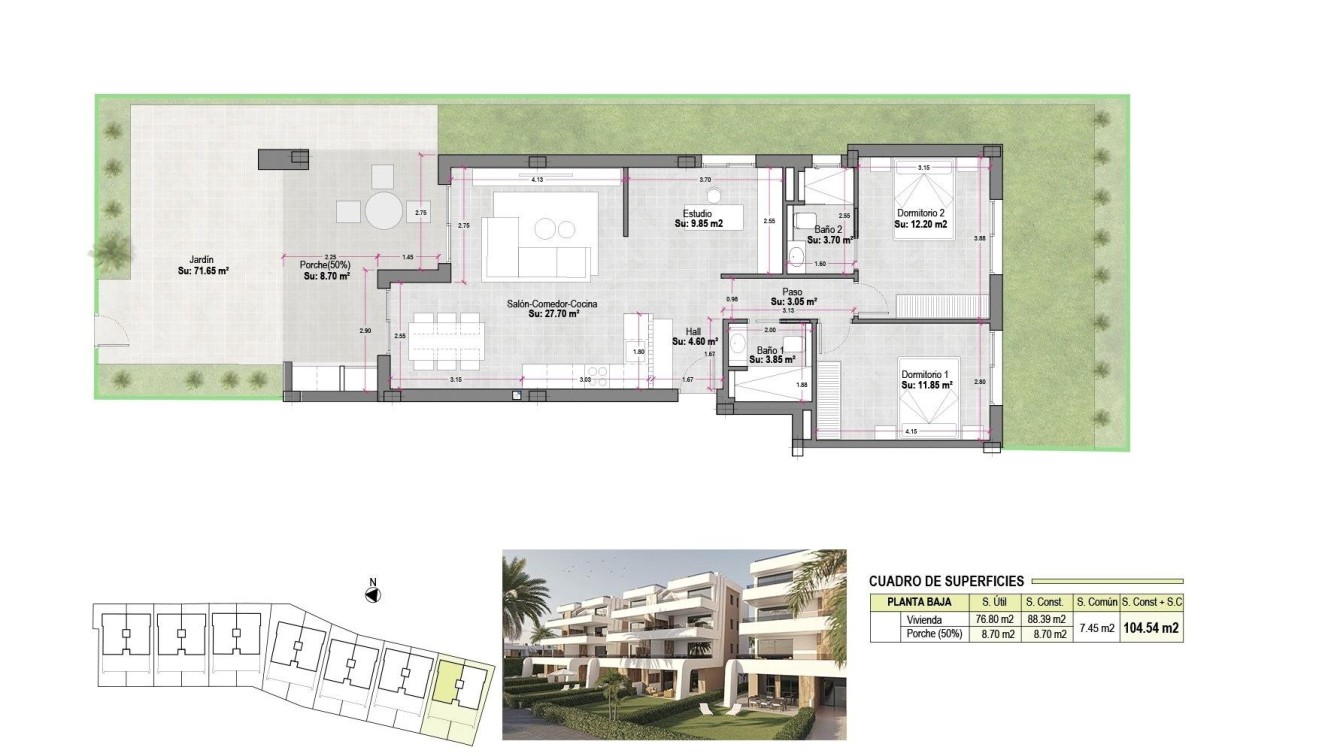 Nueva construcción  - Piso - Alhama de Murcia - Condado De Alhama