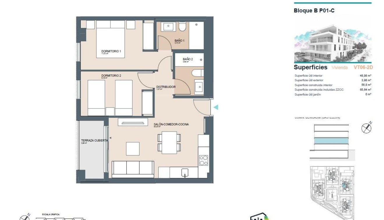 Nueva construcción  - Piso - Benicassim - Almadraba