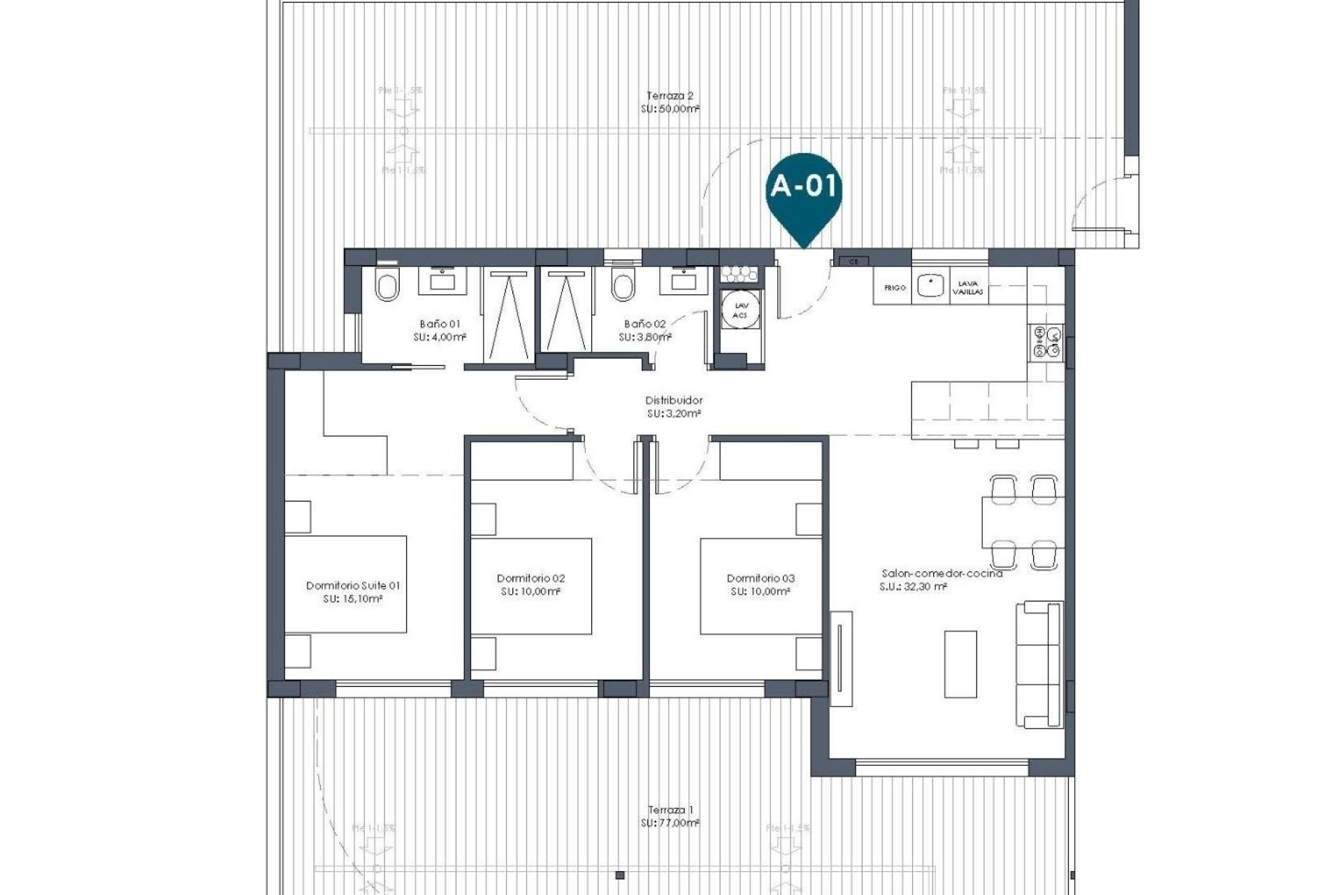Nueva construcción  - Piso - Los Alcázares - Serena Golf