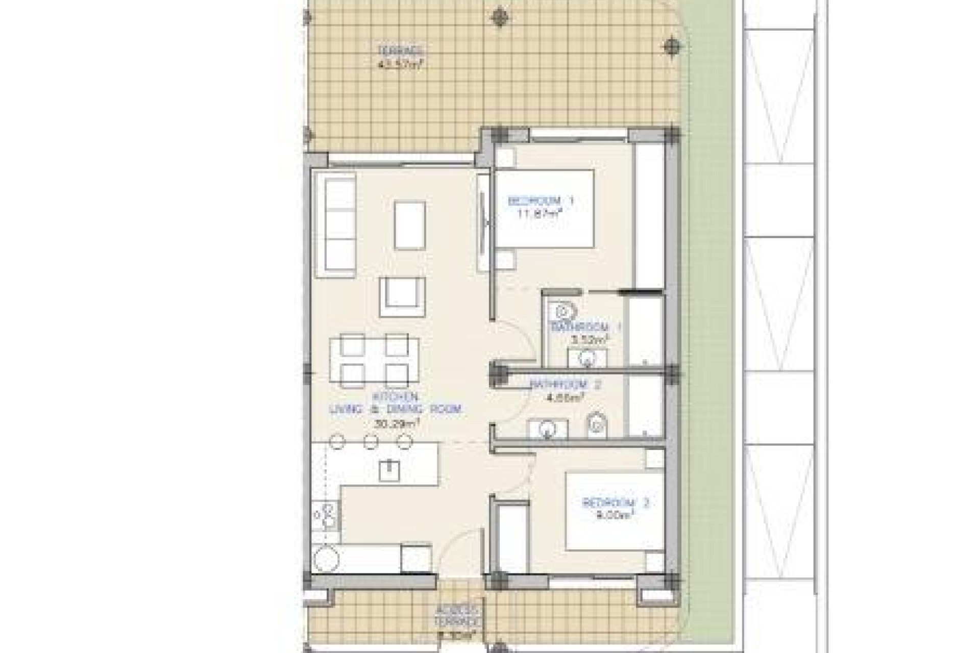 Nueva construcción  - Piso - Los Alcázares - Serena Golf