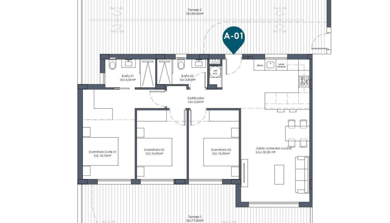 Nueva construcción  - Piso - Los Alcázares - Serena Golf