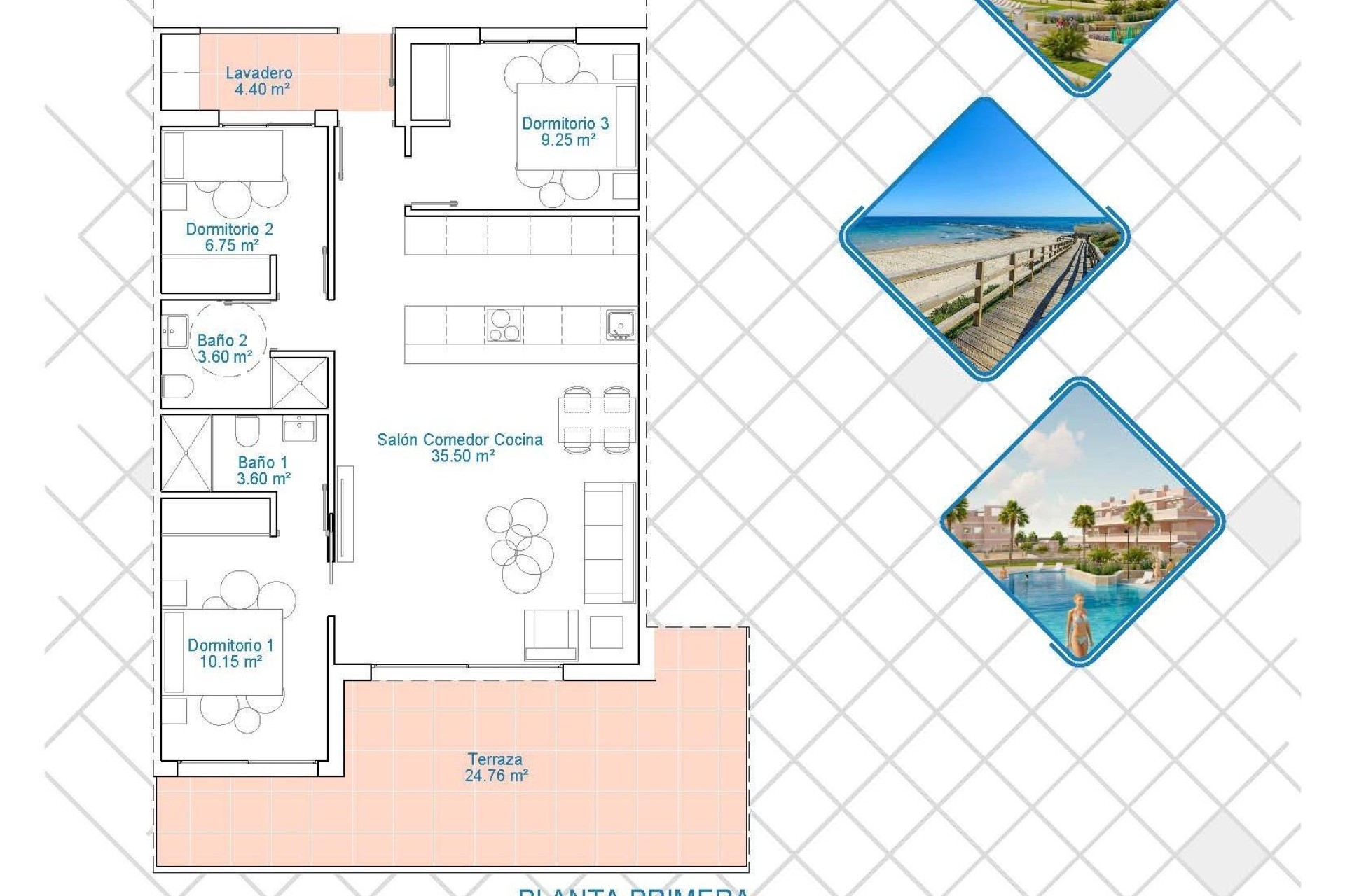 Nueva construcción  - Piso - Pilar de La Horadada - Lo Monte