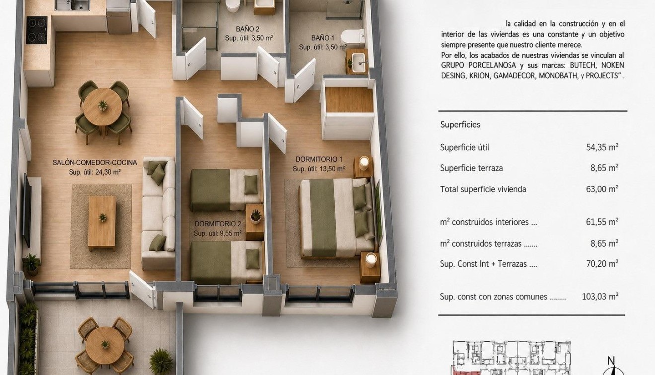 Nueva construcción  - Piso - Villajoyosa - Cala de Finestrat