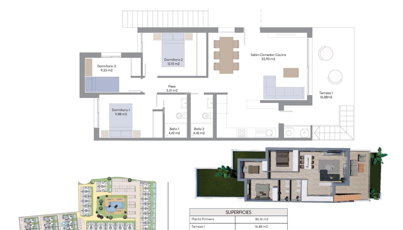 Nybygg - Bungalow - Finestrat - Finestrat hills