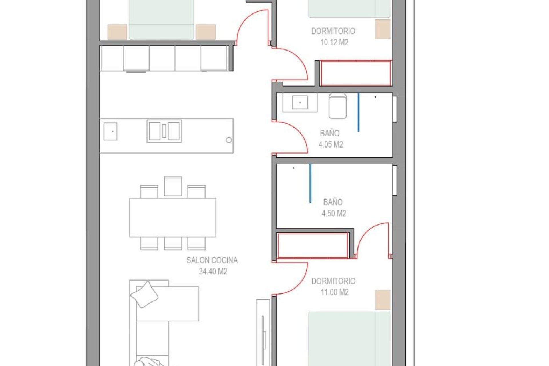 Nybygg - Bungalow - Pilar de La Horadada - Parque del Mediterraneo