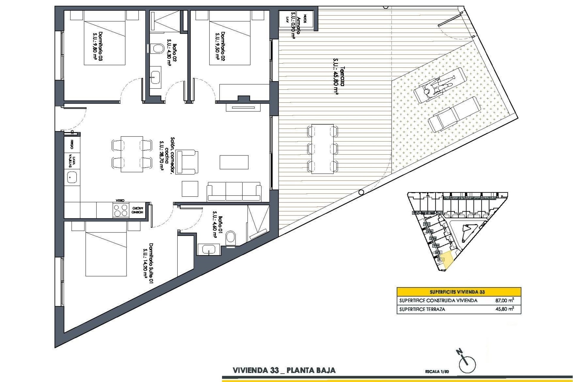 Nybygg - Bungalow - San Fulgencio - Pueblo