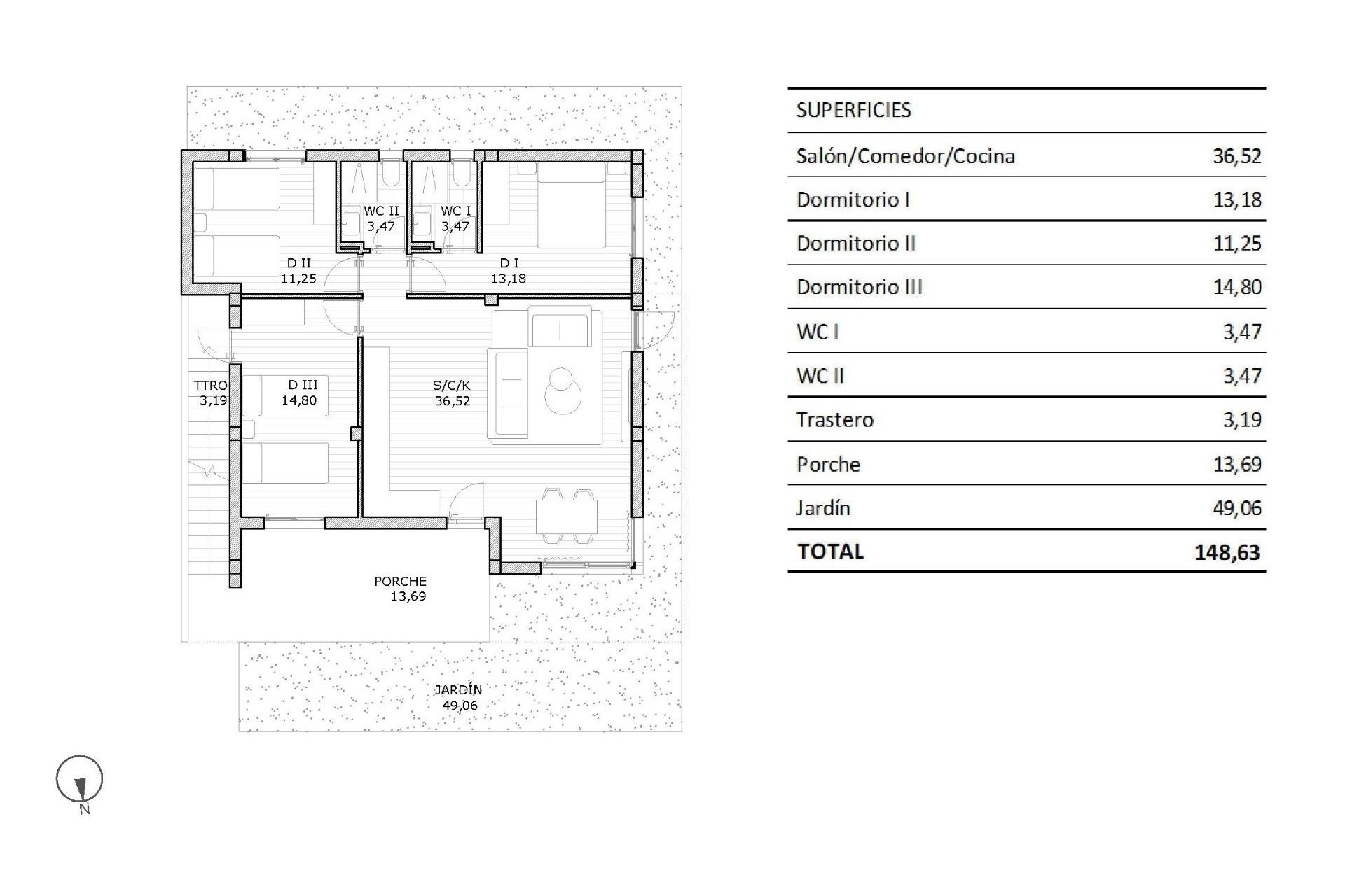 Nybygg - Bungalow - San Miguel - Pueblo